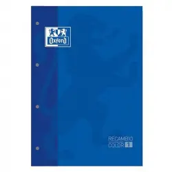 Oxford Classic Pack 5 Recambios Cuadriculados A4- 80 Hojas Azul Marino