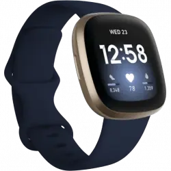Smartwatch - Fitbit Versa 3, 6 meses incluidos de suscripción a Premium, GPS, Autonomía días, Azul