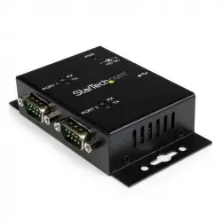 Startech ICUSB2322I Hub Industrial 2 Puertos Serie RS232 a USB Montaje Riel DIN Pared