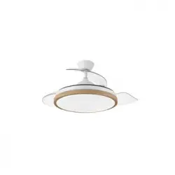Akunadecor - Ventilador De Techo Metal Blanco Evros