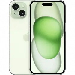 Apple iPhone 15, Verde, 128 GB, 5G, 6.1" OLED Super Retina XDR, Chip A16 Bionic, iOS