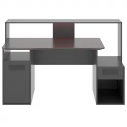 Dekit Fosk Escritorio Gaming con Luz LED 84-97x153.5x62-68.5cm Grafito