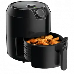 Freidora de aire - Tefal Easy Fry EY2018, 1500 W, 4.2 L, Aire caliente, Hasta 200 °C, 4 modos cocción, Tecnología Air Pulse 3D, Temporizador, Negro