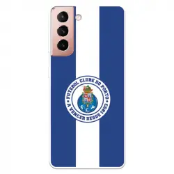 Funda Para Samsung Galaxy S21 Licencia Oficial Fútbol Club Oporto Escudo Rayas Azul Y Blanco