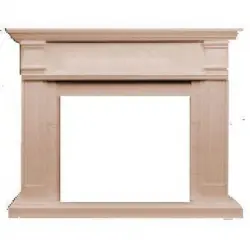 Marco Chimenea Mdf Blanco Sined Cornice Camino Caldera