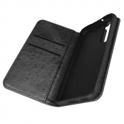 Avizar Funda Folio Tarjetero con Soporte de Vídeo Negra para Samsung Galaxy S22