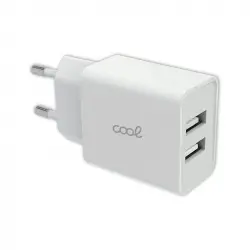 Cool Cargador Red Universal Entrada 2 x USB 2.4A Blanco