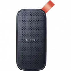 Disco duro SSD externo 480GB - SanDisk Portable SSD, Portátil, USB 3.2 Gen 2, Lectura de hasta 520 MB/s, Gancho goma, Gris