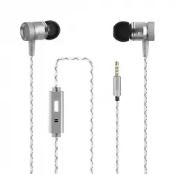 E-Nuc G63 Auriculares con Micrófono Plateados