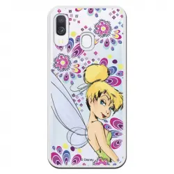 Funda Oficial Disney Campanilla Flores Transparente Para Samsung Galaxy A40 - Peter Pan