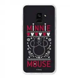 Funda Oficial Disney Minnie, Negro Bordado Samsung Galaxy A5 2018