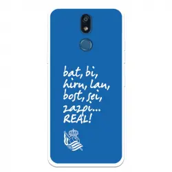 Funda Para Lg K40 Del Real Sociedad De Fútbol Real Grito Aficion - Licencia Oficial Real Sociedad De Fútbol