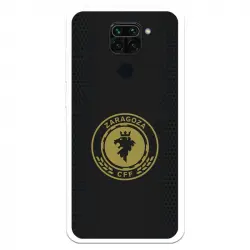Funda Para Xiaomi Redmi Note 9 Del Zaragoza Cf Femenino Escudo Fondo Negro - Licencia Oficial Zaragoza Cf Femenino