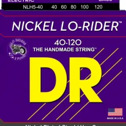 Juego De Cuerdas Para Bajo Dr Nlh5-40 Nickel Lo-rider