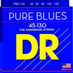 Juego De Cuerdas Para Bajo Dr Pb5-130 Pure Blues