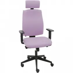 La Silla de Claudia Job Giratoria de Escritorio Tapizada Para Oficina con Reposabrazos Regulables Malva