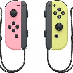 Mando - Joy-Con Set, Nintendo Switch, Izquierda y Derecha, Vibración HD, Rosa Amarillo pastel