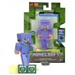 Mattel Minecraft A-Block Steve Fortaleza Construyendo un Portal