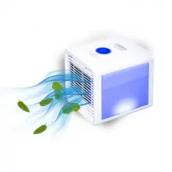 Mini Aire Acondicionado Usb, Purificador, Humidificador, Iluminación Led, 3 Velocidades, Silencioso Blanco 5 W Camry Cr 7321