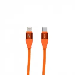 Mobile Tech Cable USB-C a Lightning Naranja 1.5m