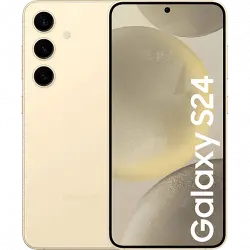 Móvil - Samsung Galaxy S24, Amber Yellow, 256GB, 8GB RAM, 6.2" FHD+, Exynos 2400, 4000 mAh, Android 14