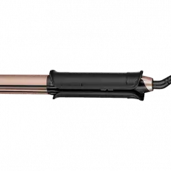 Plancha de pelo - Remington S6077, Modo rizador, Cerámica, 230°C, Placas 110 mm, Oro