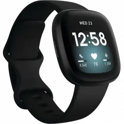 Smartwatch - Fitbit Versa 3, 6 meses incluidos de suscripción a Premium, GPS, Autonomía días, Negro