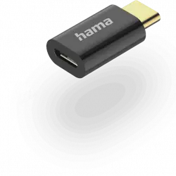 Adaptador USB - Hama 00201531, Micro USB-USB C, 480 Mbit/s, Negro