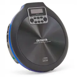 Aiwa WaLK Reproductor de CD/MP3 Portátil Negro/Azul