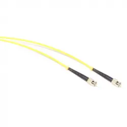 BeMatik Cable de Fibra Óptica ST/APC a ST/APC Monomodo Simplex 9/125 OS2 3m