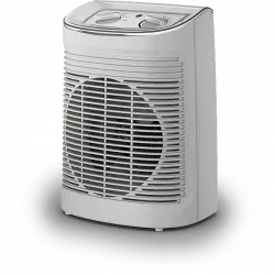 Calefactor - Rowenta SO6510 Instant Comfort Aqua, Apto para baño, Potencia 2400W, Función Silence, 2 vel., aire frío, Anticongelante, Gris