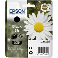 Cartucho de tinta - Epson 18, negro