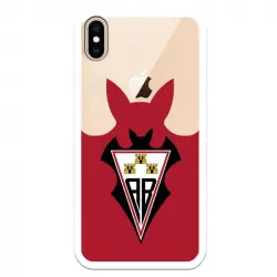 Funda Licencia Oficial Albacete Balompié Escudo Fondo Rojo para iPhone XS Max