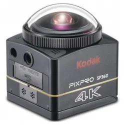 Kodak Pixpro SP360 4K Action Cam Pack Deportes Acuáticos Cámara Deportiva 360° 4K WiFi Negra con Accesorios