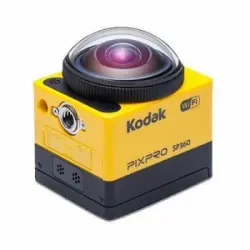 Kodak Pixpro Sp360 Action Cam Amarilla - Extreme Pack - Cámara Digital 360° - Full Hd 1080p - Accesorios Incluidos