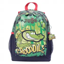 Mochila Escolar Totto Mediana Krock Verde