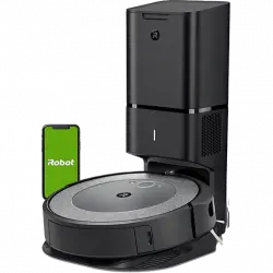Robot aspirador - I Roomba I5+, Wi-Fi, Vaciado automático, Negro