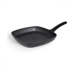Sartén Parrilla Antiadherente Lacor De Aluminio, Grill Cuadrada 28 X 28 Cm