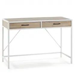 VS Venta-Stock Tulum Mesa de Oficina 110x50x76cm Roble/Blanco
