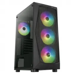 Aerocool Falcon ARGB Cristal Templado USB 3.0 Negra