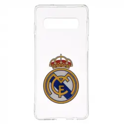 Carcasa Oficial Real Madrid Escudo Transparente Para Samsung Galaxy S10