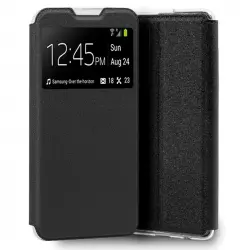 Cool Funda Flip Cover Liso Negro para TCL 205