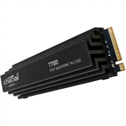 Crucial T700 4TB PCIe Gen5 NVMe M.2 SSD con Disipador Térmico