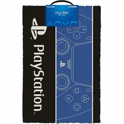 Felpudo - Sherwood Playstation, 40x60 cm, Fibra de coco, Negro y Azul