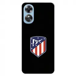 Funda Para Oppo A17 Del Atlético De Madrid Escudo Fondo Negro - Licencia Oficial Atlético De Madrid