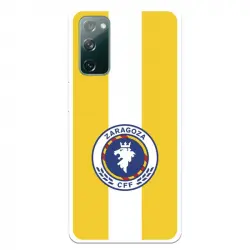Funda para Samsung Galaxy S20 FE Licencia Oficial Zaragoza CF Femenino Escudo Fondo Amarillo