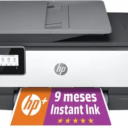 Impresora Multifunción HP OfficeJet 8014e, WiFi, color, 9 meses Instant Ink con HP+, doble cara, Smart App