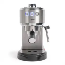 Livoo Cafetera Espresso 15 Bares Gris - Dod186