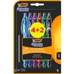 Set de 6 bolígrafos BIC Gel-ocity Quick Dry tinta gel
