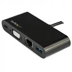 StarTech Docking Station USB Tipo C VGA GbE con Puerto USB 3.0